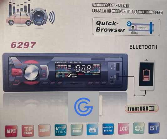 Quick Browser Auto Radio Car MP3 Player 6297